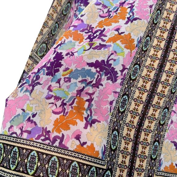 Anthropologie Figueroa & Flower Tunic Front Tie Blouse Sz Petite Small PS - Picture 12 of 13